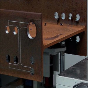 H型鋼打孔加工
H-shaped steel punching processing